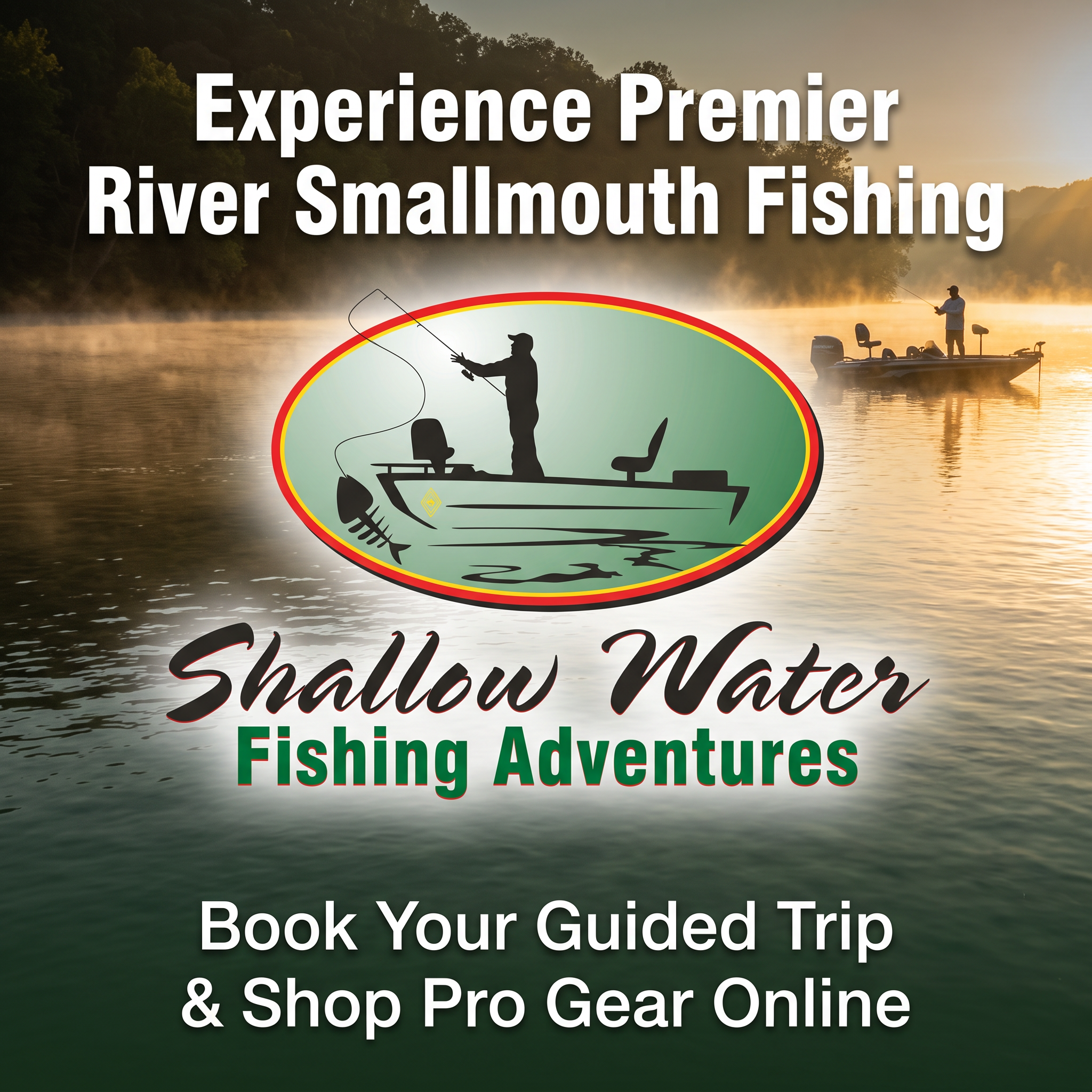 Experience Premier River Smallmouth Fishing — Book Your Guided Trip & Shop Pro Gear Online with Shallow Water Fishing Adventures